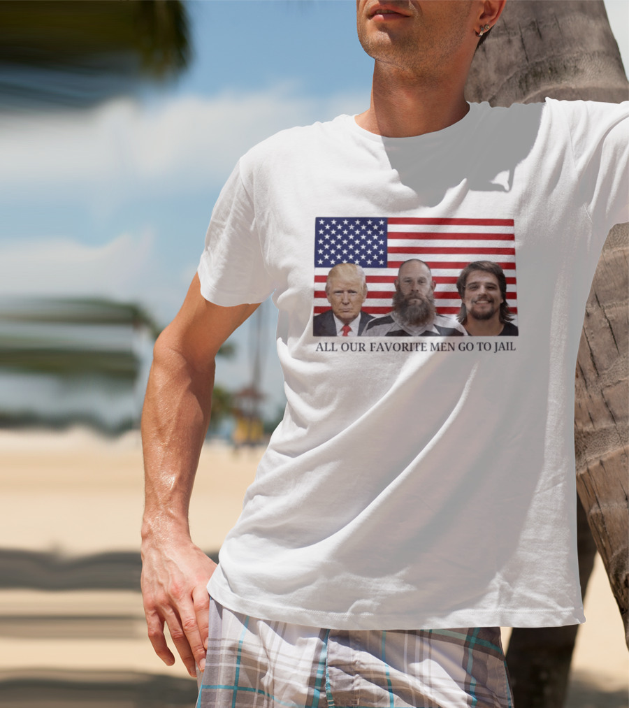 Trump Jeremy Best Kid Rock Favorite Men Jail USA Flag T-Shirt