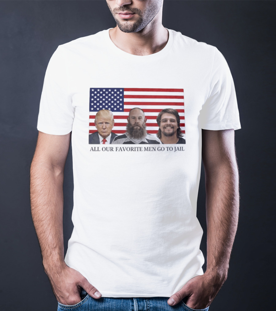 Trump Jeremy Best Kid Rock Favorite Men Jail USA Flag T-Shirt