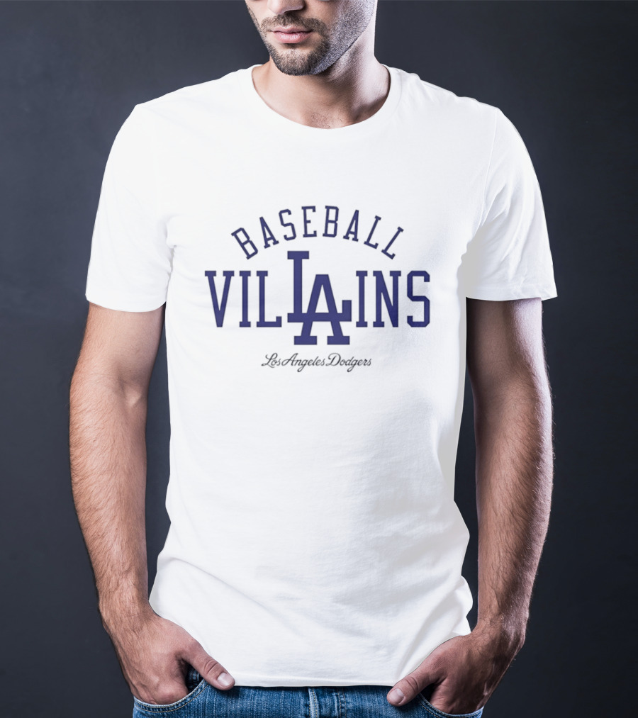 Los Angeles Dodgers Baseball Villains LA T-Shirt