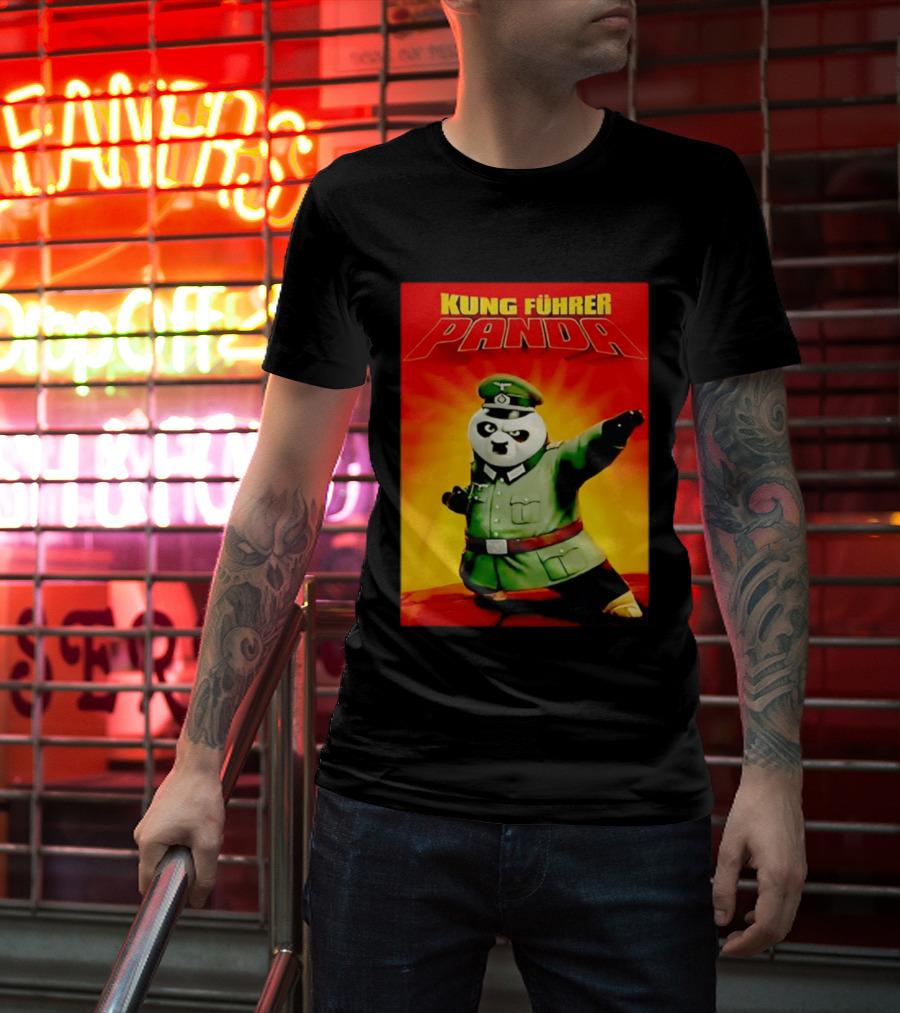Kung Fuhrer Panda Parody Martial Arts Soldier Pun T-Shirt