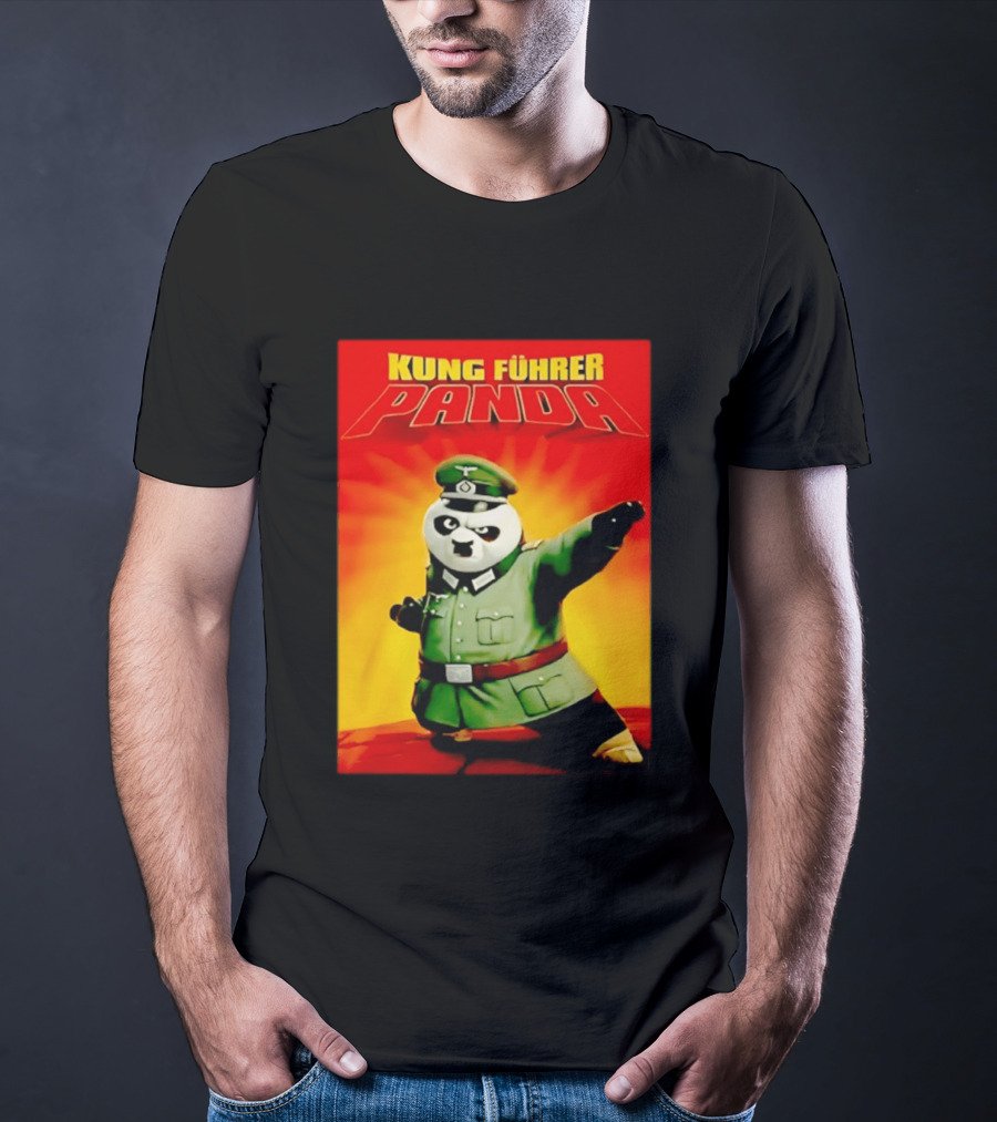 Kung Fuhrer Panda Parody Martial Arts Soldier Pun T-Shirt