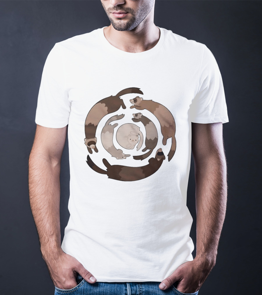 Pirate Software Humane World Animals Ferret Circle T-Shirt