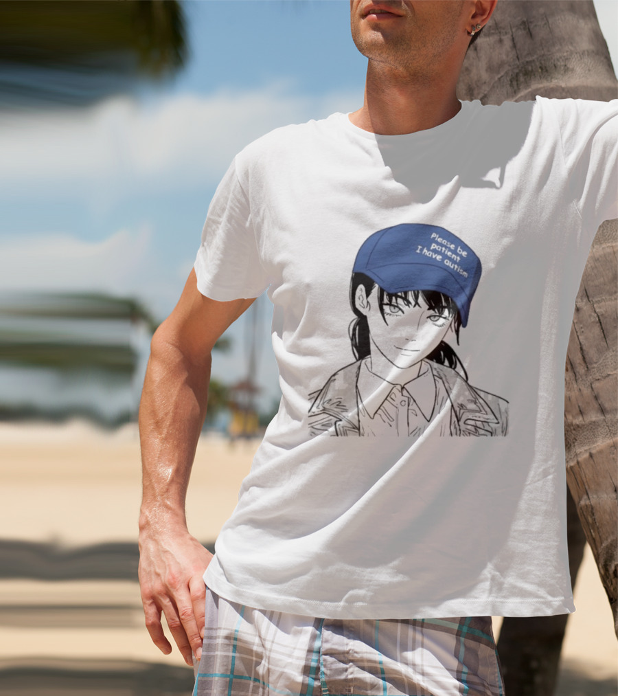 Please Be Patient I Have Autism Manga Chainsaw Girl Hat T-Shirt