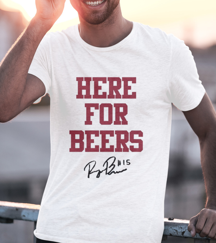 Raegan Beers Here For Beers #15 Oklahoma Sooners T-Shirt
