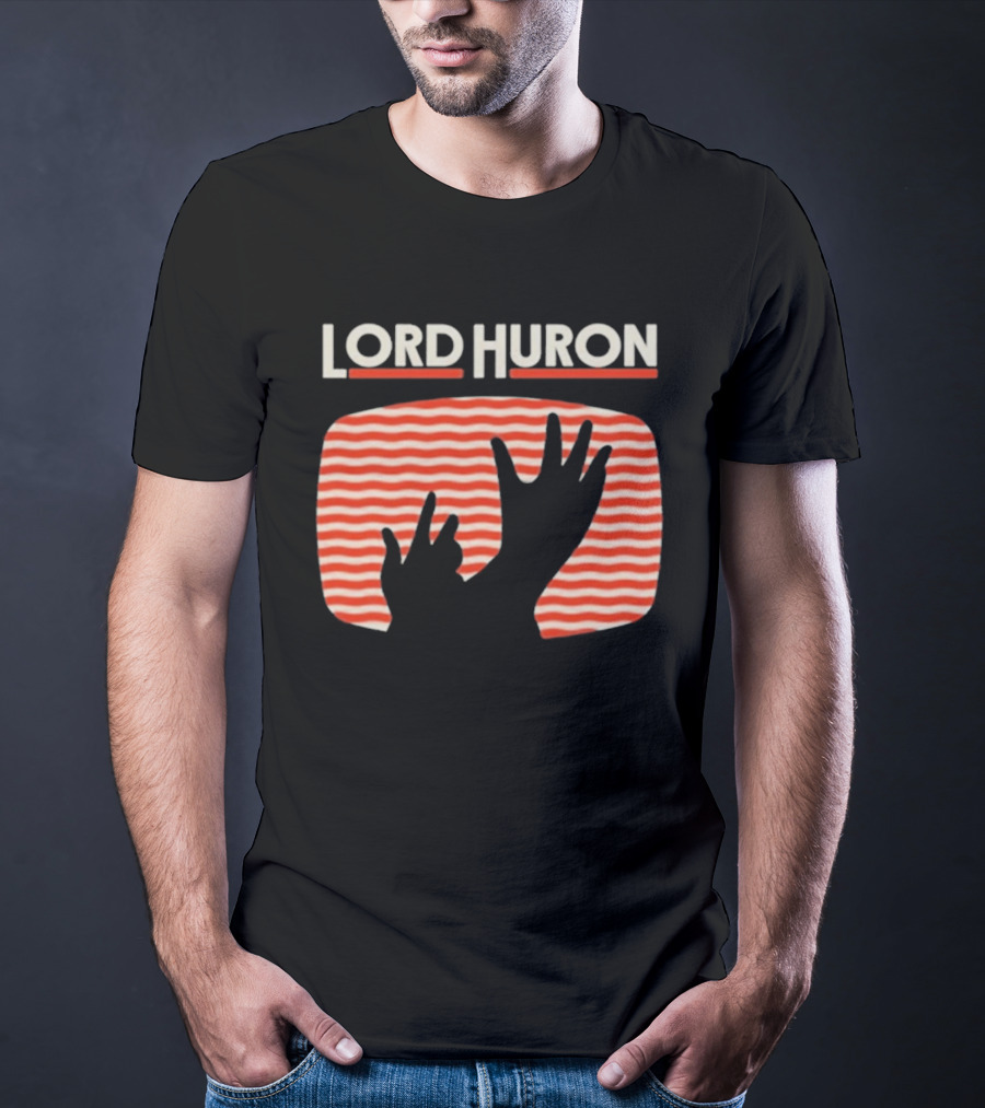 Lord Huron Signals Hand Red Stripes T-Shirt