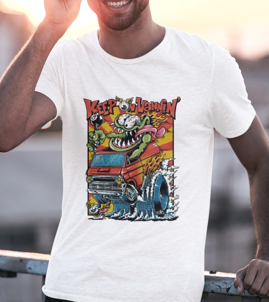 Keep On Vannin Ramone Sketch Monster Van T-Shirt