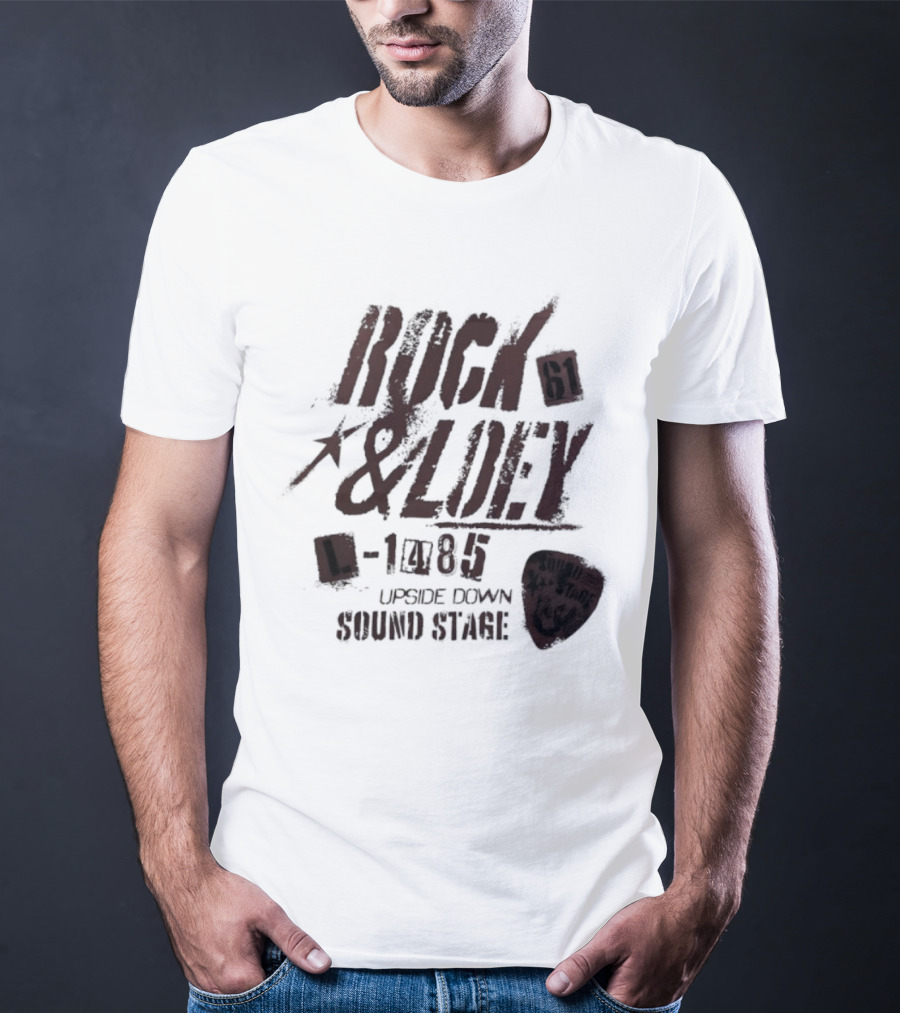 Rock 61 And Loey 1985 Upside Down Sound Stage T-Shirt