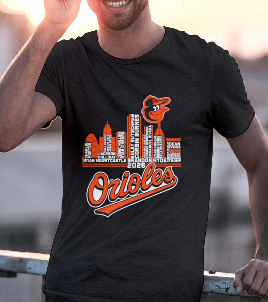 Baltimore Orioles City Skyline 2025 T-Shirt