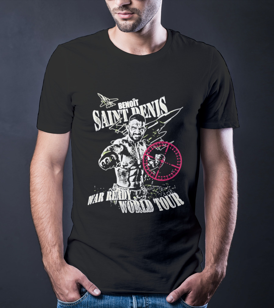 Benoit Saint Denis War Ready World Tour Fighter With Jet And Crosshair T-Shirt