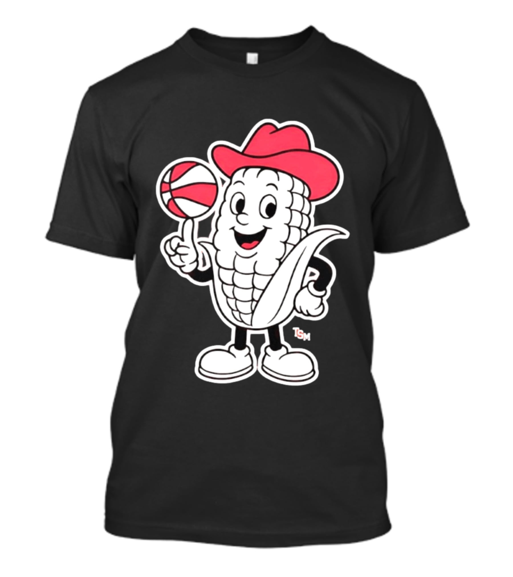 Nebraska Cornhuskers Cowboy Corn Basketball Playful T-Shirt