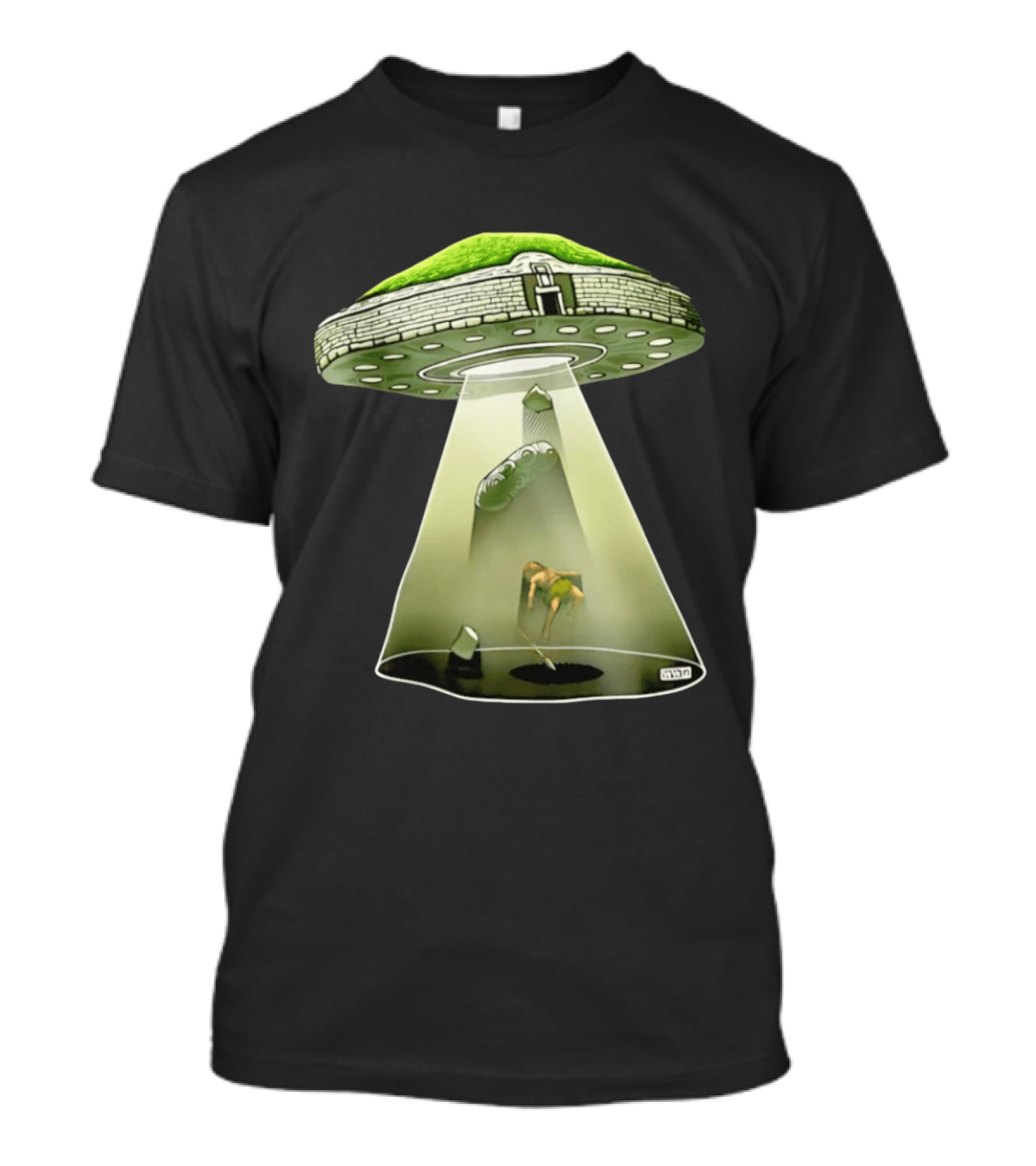 Newgrange UFO Encounter Ancient Aliens UAP Beam T-Shirt