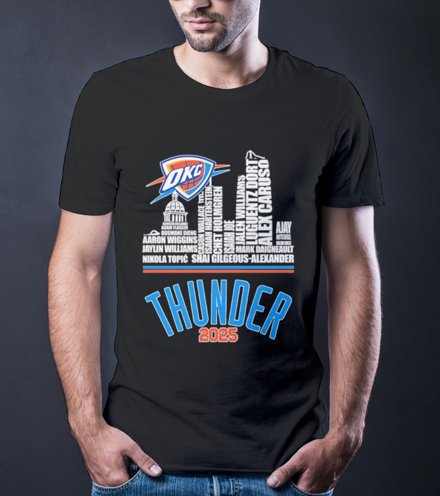 OKC Thunder Skyline 2025 T-Shirt