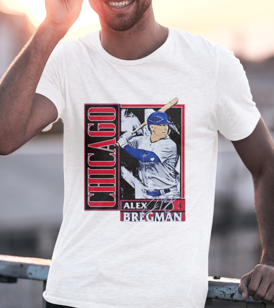 Alex Bregman Chicago Baseball Number 3 T-Shirt