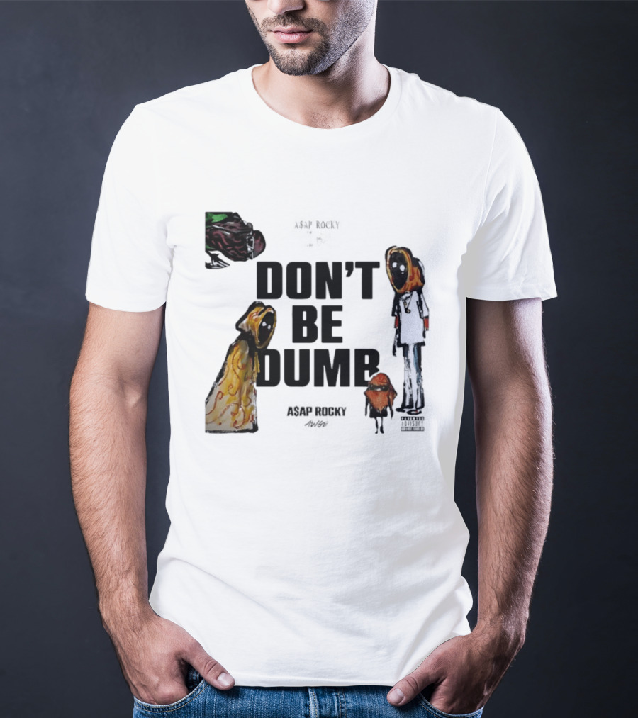 ASAP Rocky X Tim Burton Don't Be Dumb Character Collab T-Shirt