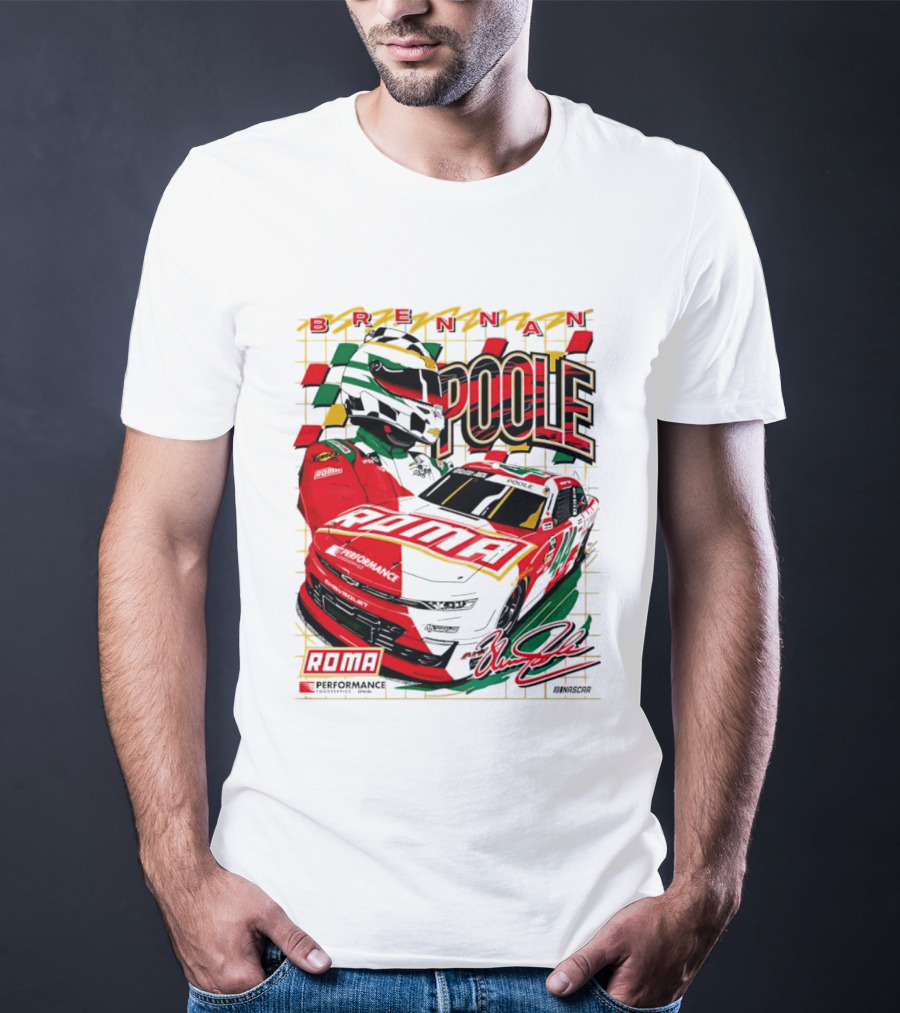 Brennan Poole 44 Roma Performance Motorsports Racing Suit Daytona Race Day T-Shirt