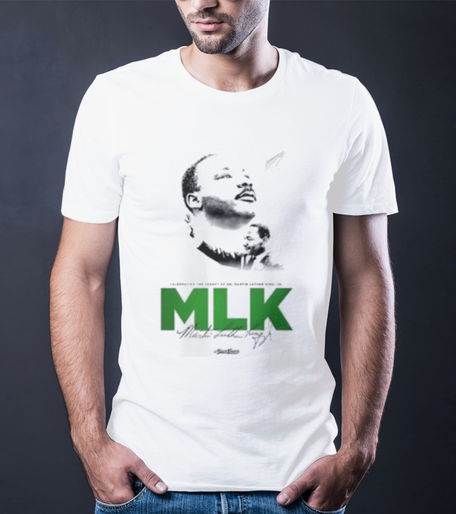 MLK Dr Martin Luther King Jr Bold Green T-Shirt