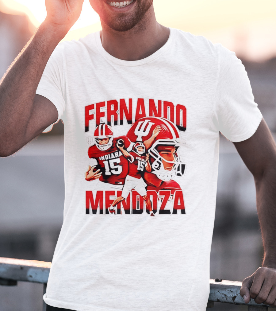 Fernando Mendoza Indiana Hoosiers Football Quarterback Tribute 2026 Champs T-Shirt