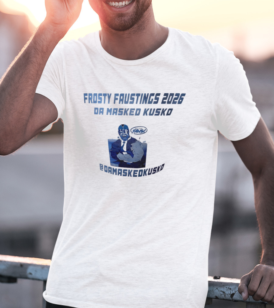 Frosty Faustings 2026 Da Masked Kusko @Damaskedkusko Comic T-Shirt