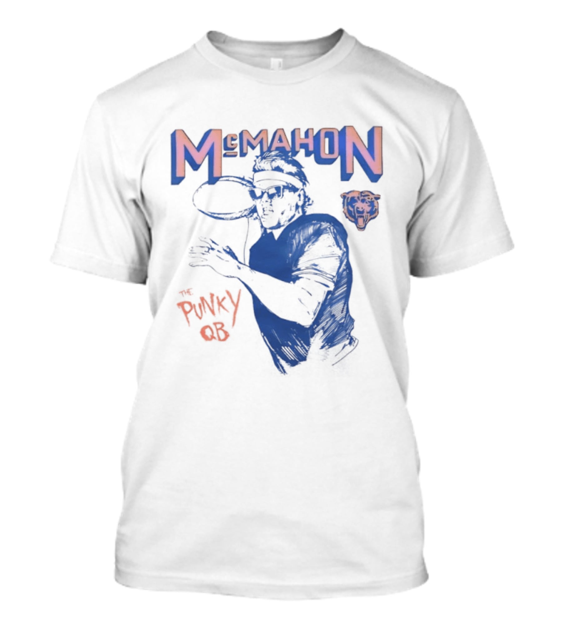Jim McMahon Chicago Bears The Punky QB McMahon Bears T-Shirt