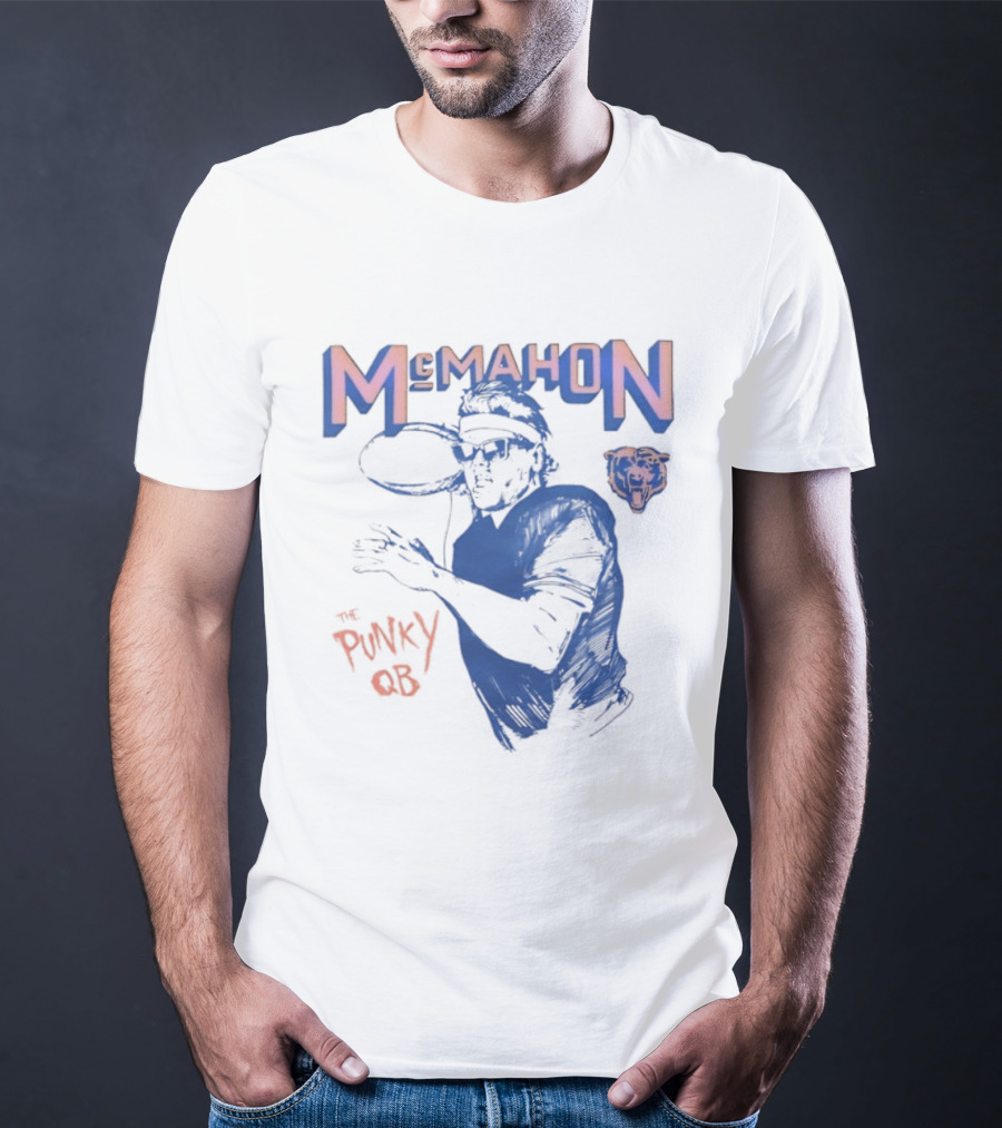 Jim McMahon Chicago Bears The Punky QB McMahon Bears T-Shirt