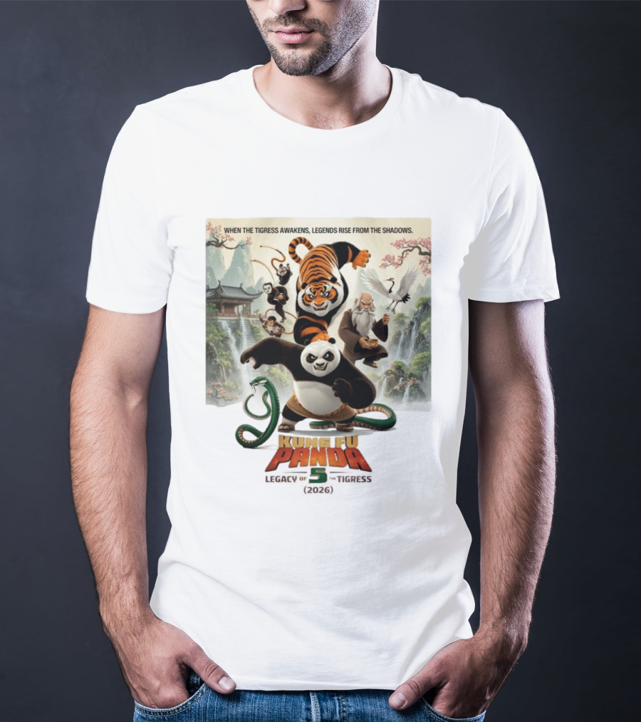 Kung Fu Panda 5 Legacy Of The Tigress 2026 When The Tigress Awakens Legends Rise T-Shirt
