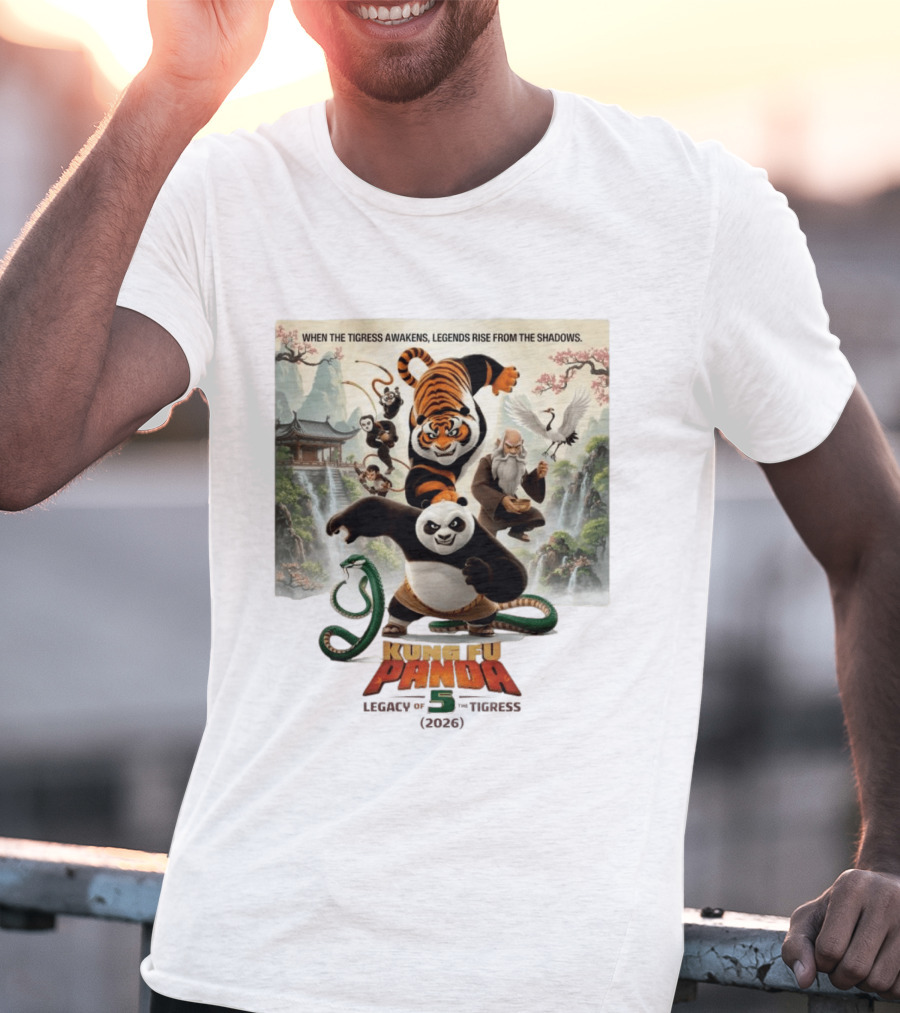 Kung Fu Panda 5 Legacy Of The Tigress 2026 When The Tigress Awakens Legends Rise T-Shirt