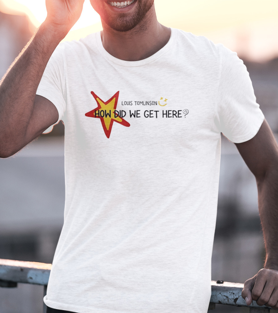 Louis Tomlinson How Did We Get Here Star Smiley 2026 World Tour T-Shirt