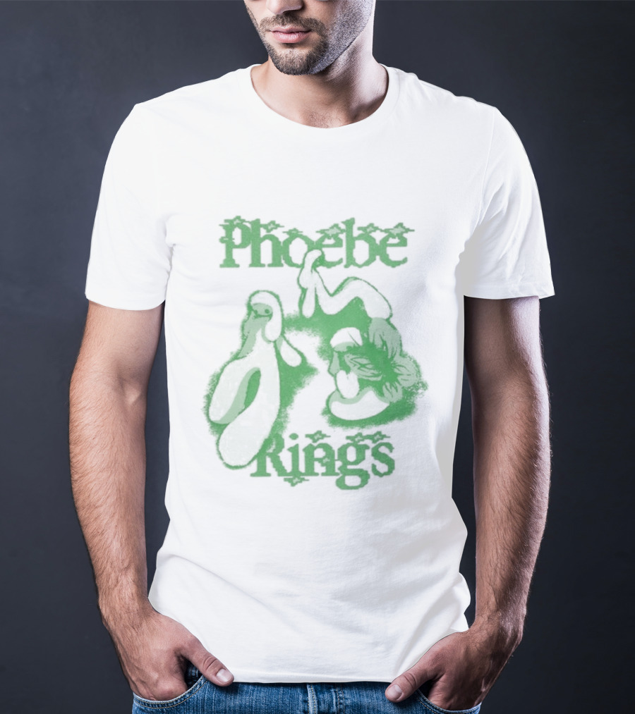 Phoebe Rings Limited Edition Tour Green Psychedelic T-Shirt