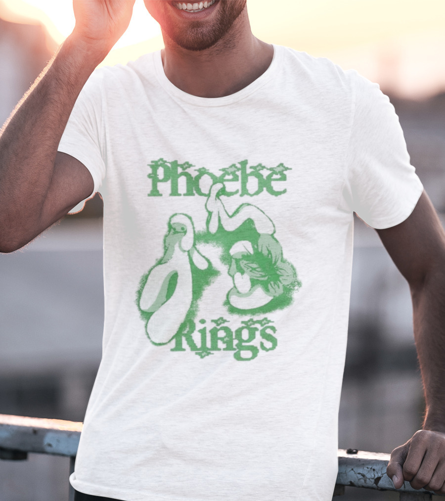 Phoebe Rings Limited Edition Tour Green Psychedelic T-Shirt