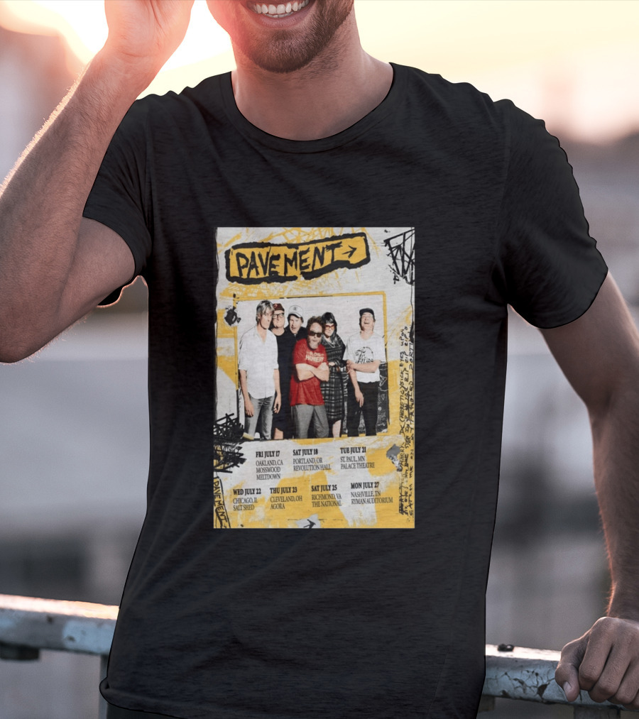 Pavement US Summer Tour 2026 Oakland Portland St. Paul Chicago Cleveland Richmond Nashville T-Shirt