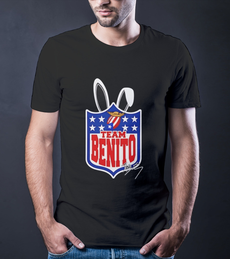 Team Benito Bad Bunny Stars Football T-Shirt