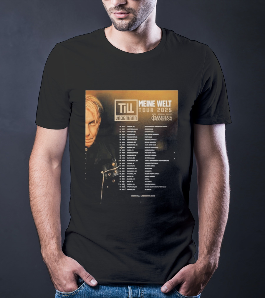 Till Lindemann Meine Welt Tour 2025 Aesthetic Perfection Special Guest T-Shirt