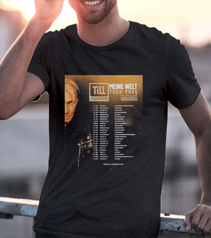 Till Lindemann Meine Welt Tour 2025 Aesthetic Perfection Special Guest T-Shirt