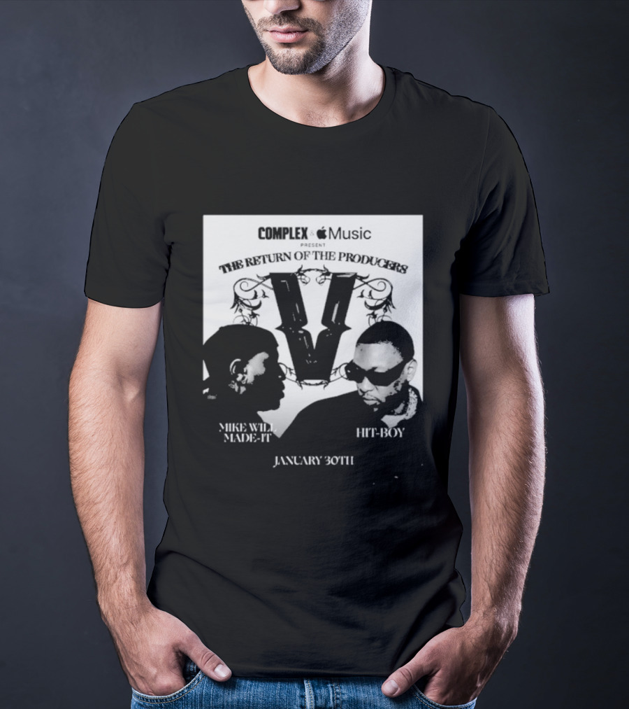 Complex Apple Music Verzuz The Return Of The Producers Mike Will Made It Vs Hit Boy January 30 T-Shirt