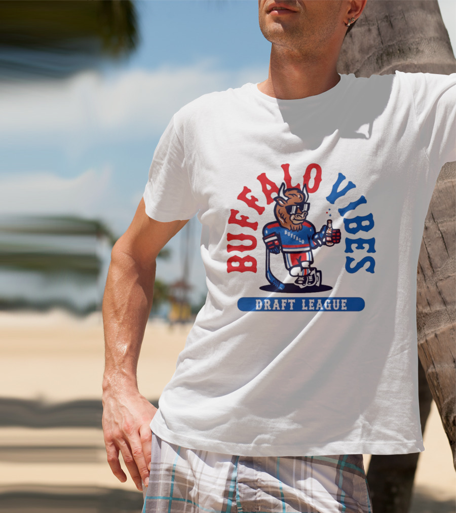 Buffalo Vibes Hockey Draft League Retro Style Buffalo T-Shirt