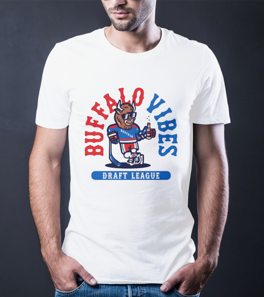 Buffalo Vibes Hockey Draft League Retro Style Buffalo T-Shirt