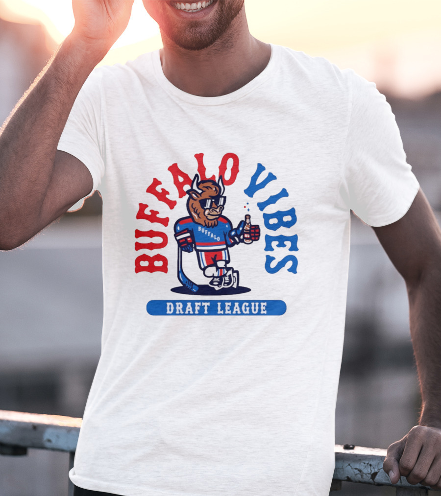 Buffalo Vibes Hockey Draft League Retro Style Buffalo T-Shirt