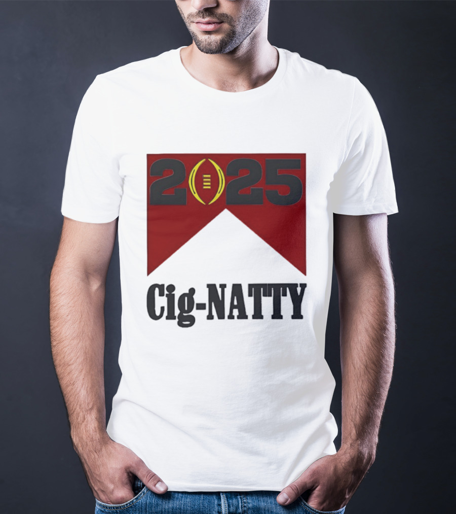 Indiana Hoosiers 2025 Cig Natty Football Banner T-Shirt