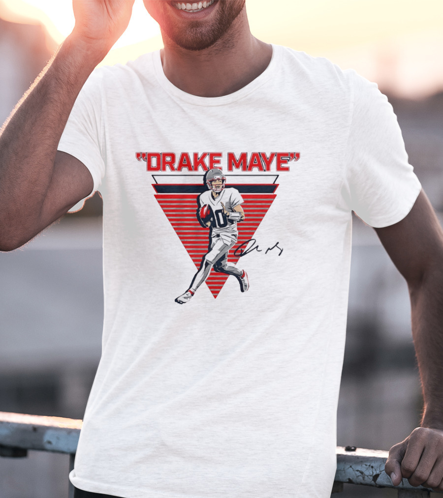 Drake Maye New England Patriots Football Player T-Shirt