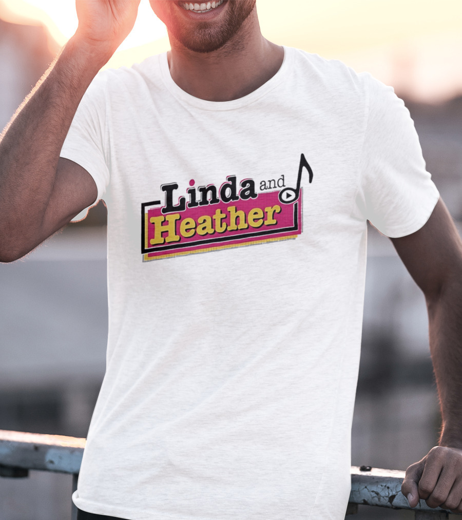 Linda And Heather Baseball Text Vintage Retro Block T-Shirt