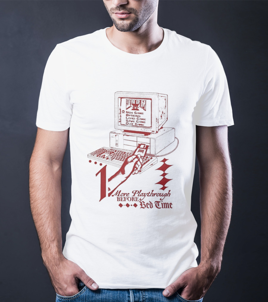 More Playthrough Before Bed Time Retro Gaming Console T-Shirt