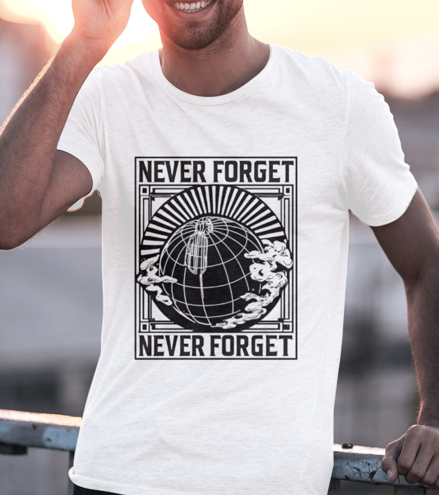 NEVER FORGET Nat Geo Globe SS T-Shirt
