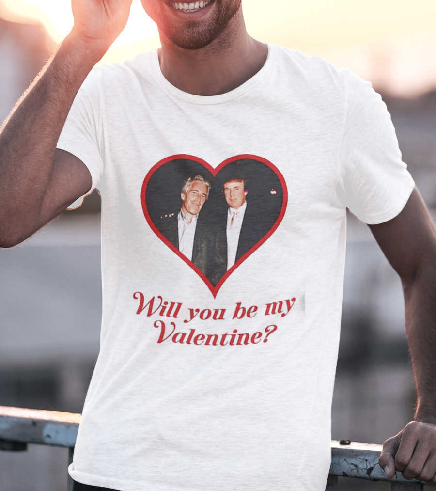 Will You Be My Valentine Heart Frame T-Shirt