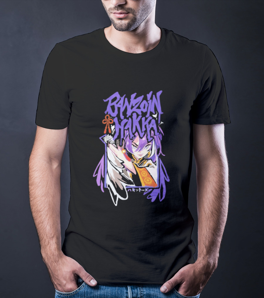 Banzoin Hakka Anime Character Purple Hair And Orange Outfit T-Shirt