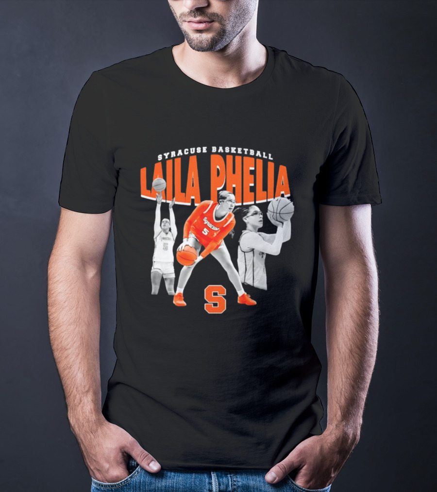 Laila Phelia Syracuse Basketball Player Number 5 Orange Team T-Shirt