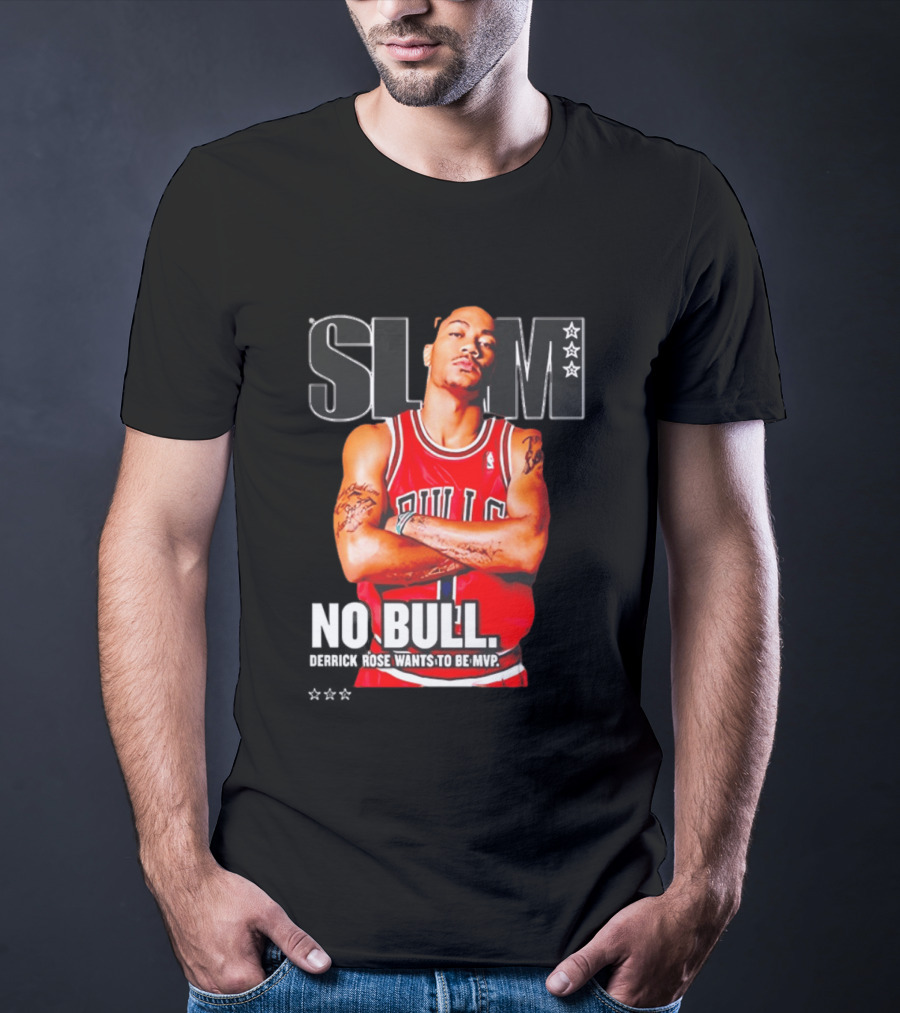 SLAM Chicago Bulls Derrick Rose No Bull Wants To Be MVP T-Shirt