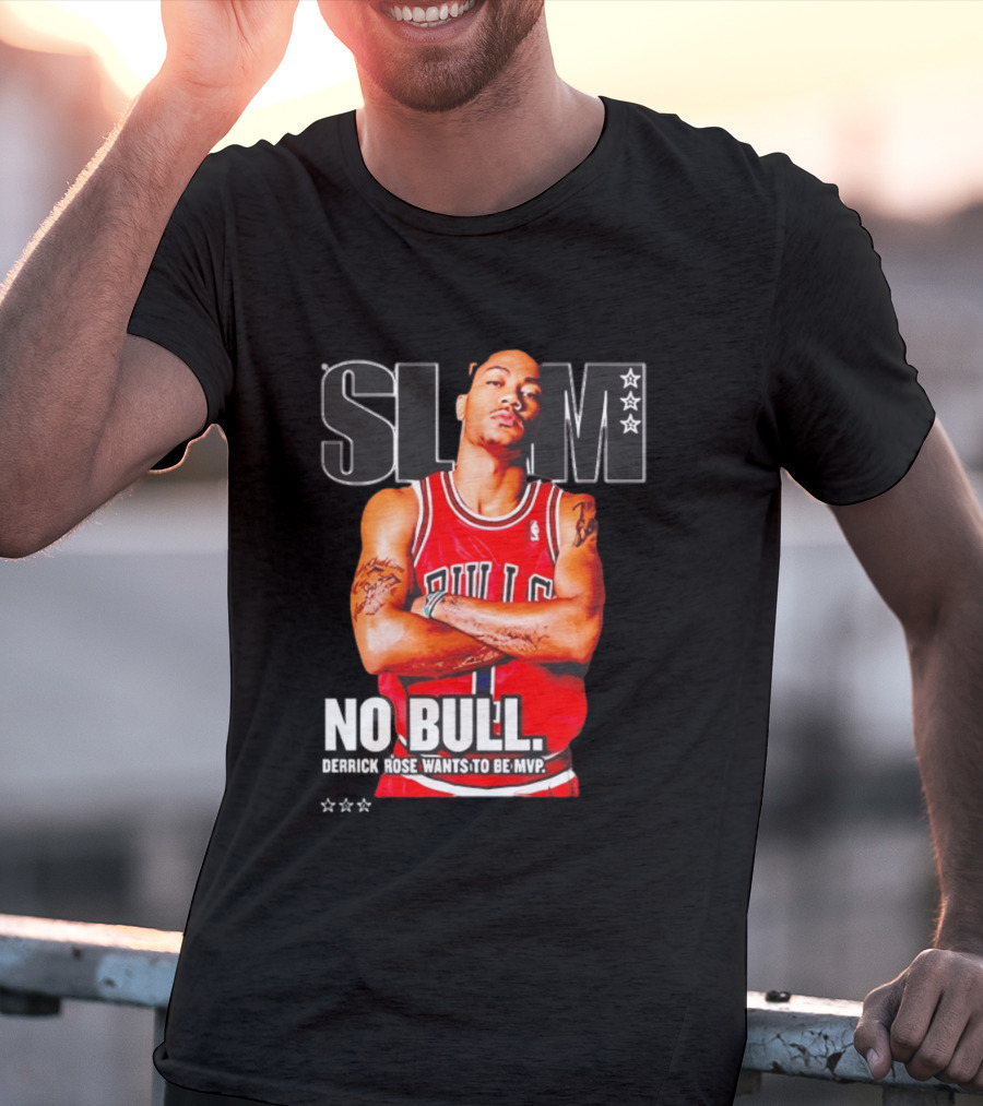 SLAM Chicago Bulls Derrick Rose No Bull Wants To Be MVP T-Shirt