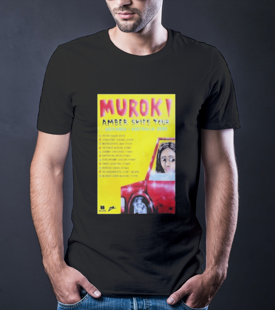 Muroki Amber Skies Tour Aotearoa Australia 2026 T-Shirt