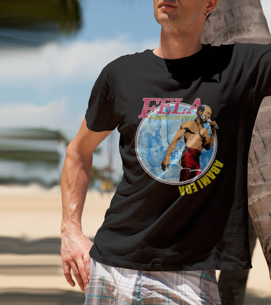 Fela Anikulapo Kuti Abami Eda Music Legend Circle T-Shirt