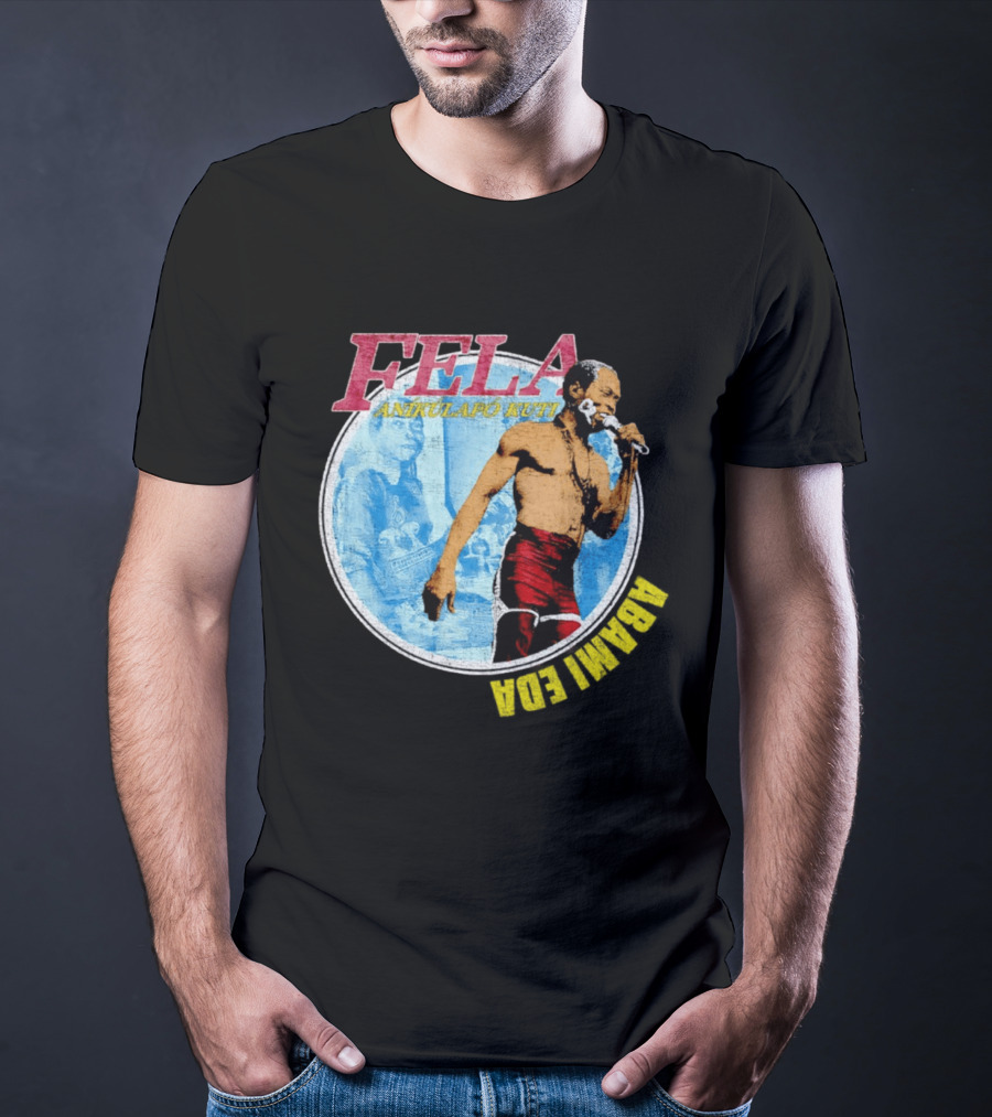 Fela Anikulapo Kuti Abami Eda Music Legend Circle T-Shirt